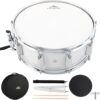 EASTROCK Snare Drum 14X5.5 Inches With Accessories