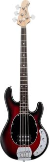 Sterling by Music Man StingRay Ray4 Bass Guitar Ruby Red