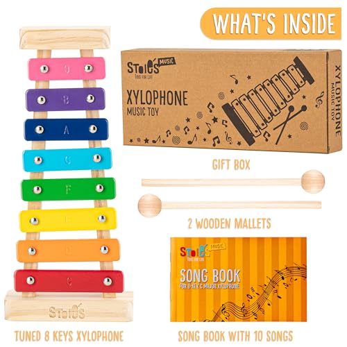 Stoie's Rainbow Color C-Key Kids Xylophone - Image 2