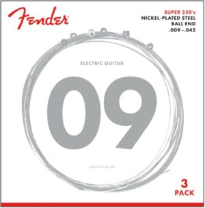Fender Super 250 Electric Guitar Strings, 250L