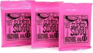 Ernie Ball Super Slinky Nickel Wound Electric Guitar Strings - 3 Pack