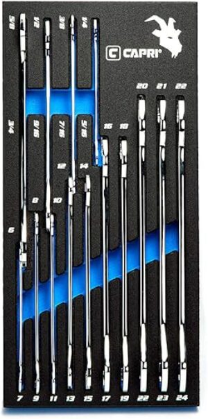 Capri Tools Super-Thin Open End Wrench Set, CP11850-14MST