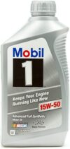 Mobil Supersyn Fully Synthetic Motor Oil, 15W-50, 201