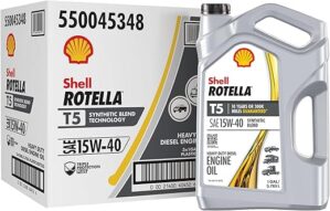 Shell Rotella T5 Synthetic Blend 15W-40 Motor Oil