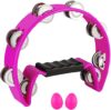 EASTROCK Tambourine With Metal Jingles And Shakers