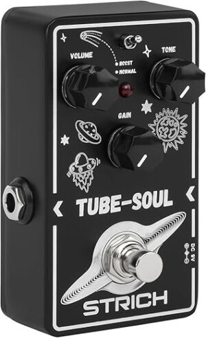 STRICH Tube Overdrive Distortion Pedal, Compact Mini