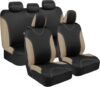 BDK UltraSleek Beige Car Seat Covers Set