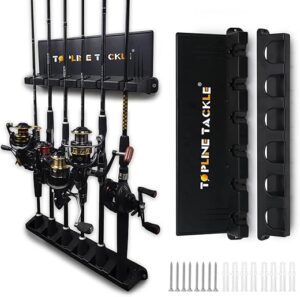 Topline Tackle Vertical Fishing Rod Holders for Garage