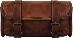vintage crafts Vintage Goat Leather Motorcycle Tool Bag