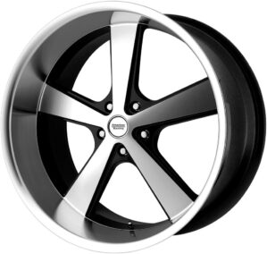 American Racing Vintage VN701 22X9 5X5.0 G-BLK MACH 15MM