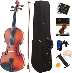 Mendini by Cecilio Violin For Kids & Adults - 1/4 MV300