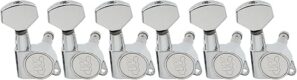 Musiclily WJN07 6 Inline Guitar Tuners, Chrome