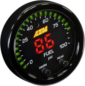 AEM X-Series Pressure Gauge, Black, 30-0301