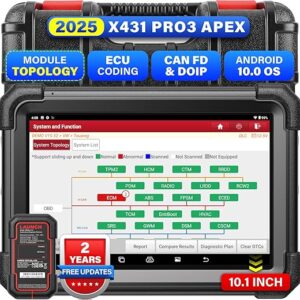 LAUNCH X431 PRO3 APEX OBD2 Scanner 2025