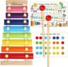 LOOIKOOS Xylophone For Kids With Mallets