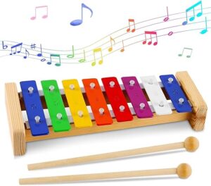 LOOIKOOS Xylophone For Kids With Mallets