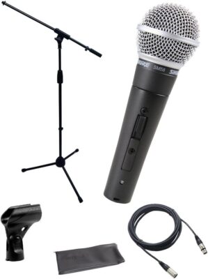 Shure SM58-S Microphone Bundle With Accessories