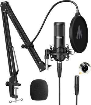 MAONO XLR Condenser Microphone, Professional Cardioid Mic (PM320S)