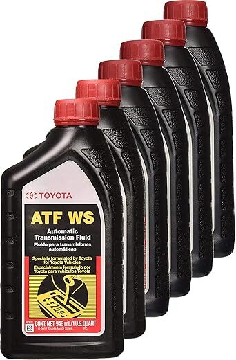 Toyota 00289-ATFWS Automatic Transmission Fluid, 6 Pack