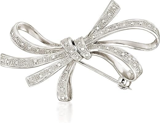 Ross-Simons Diamond Ribbon Pin