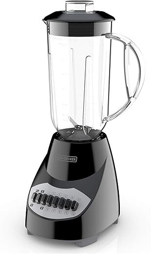 BLACK+DECKER 10-Speed Countertop Blender, 6-Cup Jar