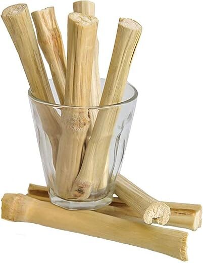 BWOGUE 100g Pet Snacks Sweet Bamboo Chew Toy (10-14 Sticks)