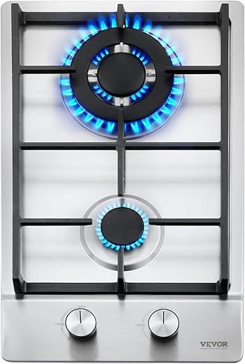 VEVOR 12 Inch 2 Burners Cooktop Stove Top
