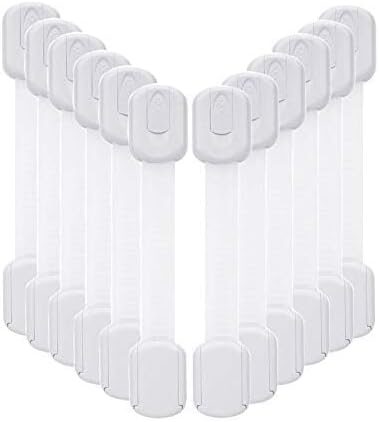 Vkania 12 Pack Baby Proofing Strap Locks