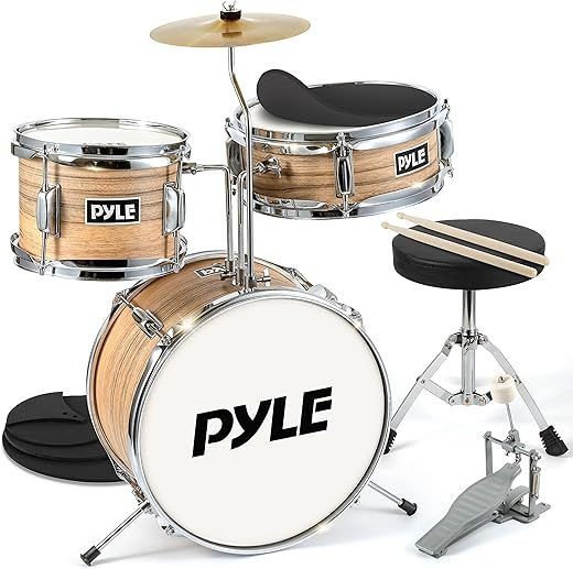 Pyle 13” Kids Metallic Drum Set (PDRMKIT72N.5)