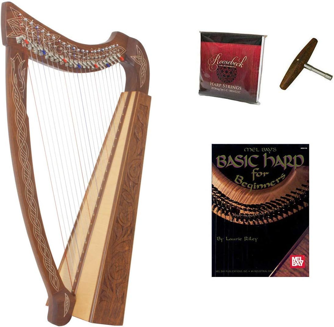 Roosebeck 22-String Heather Harp With Chelby Levers