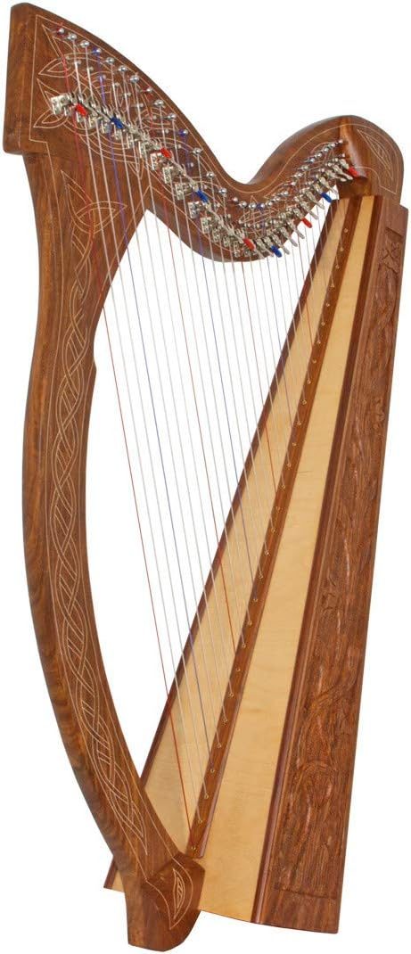 Roosebeck 29-String Minstrel Harp With Levers