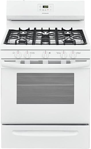 Frigidaire 30″ Freestanding Gas Range, 5 Burners
