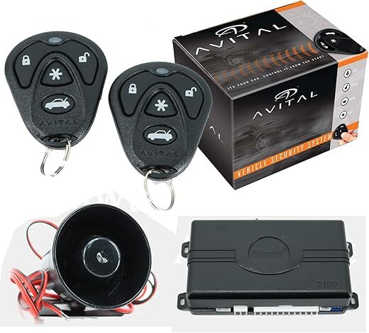 Avital 3100L 1-Way Security System With Remotes