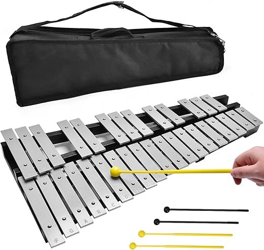 Sierjian 32 Keys Foldable Aluminum Xylophone Kit