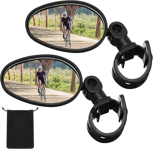 HESTYA 360° Adjustable Shockproof Bike Handlebar Mirror