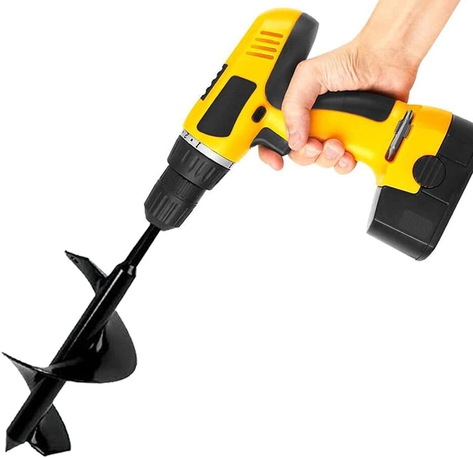 ERYTLLY 3×7 Inch Auger Spiral Garden Planter Tool