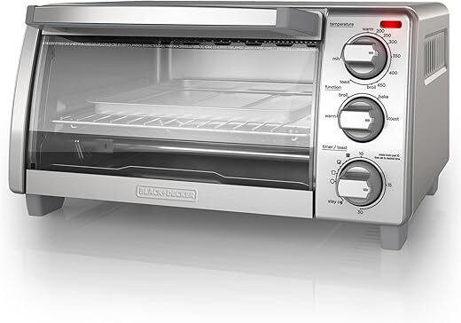 BLACK+DECKER 4-Slice Toaster Oven with Timer