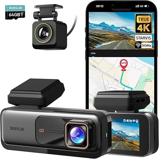 BOTSLAB 4K Dash Cam With Night Vision