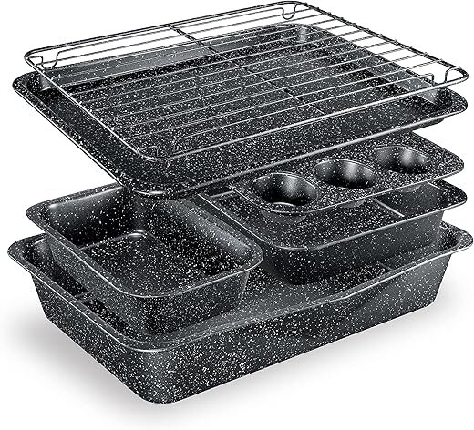 Granitestone 6 Pc Stackable Nonstick Bakeware Set