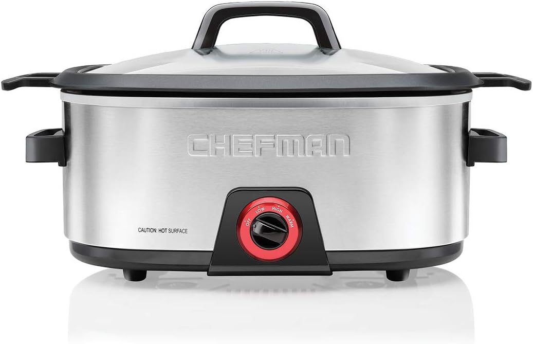 Chefman 6-Quart Slow Cooker, Oven-Safe Insert