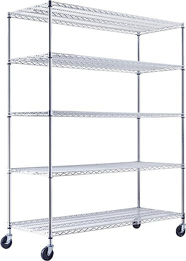 Read Rack 5-Tier Wire Shelving NSF3000