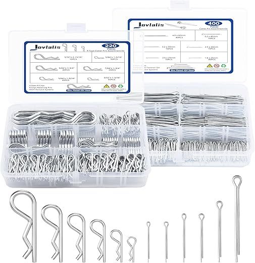 Jovlalis 620 Pcs Cotter Pins Assortment Kit