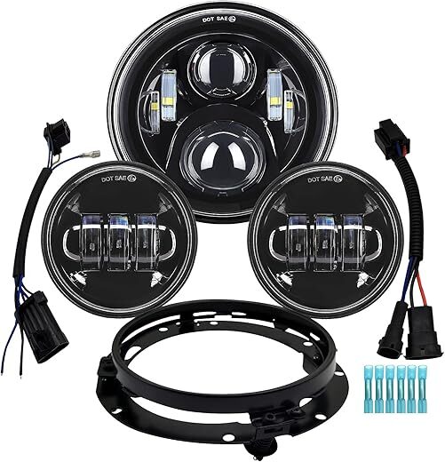 AlyoNed 7 Inch Motorcycle LED Headlight Kit