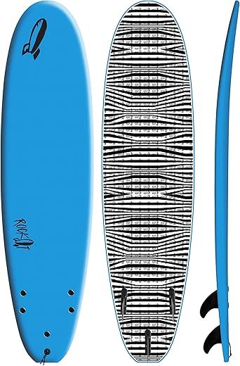 Rock It 7′ Midsized Soft Top Surfboard for Beginners