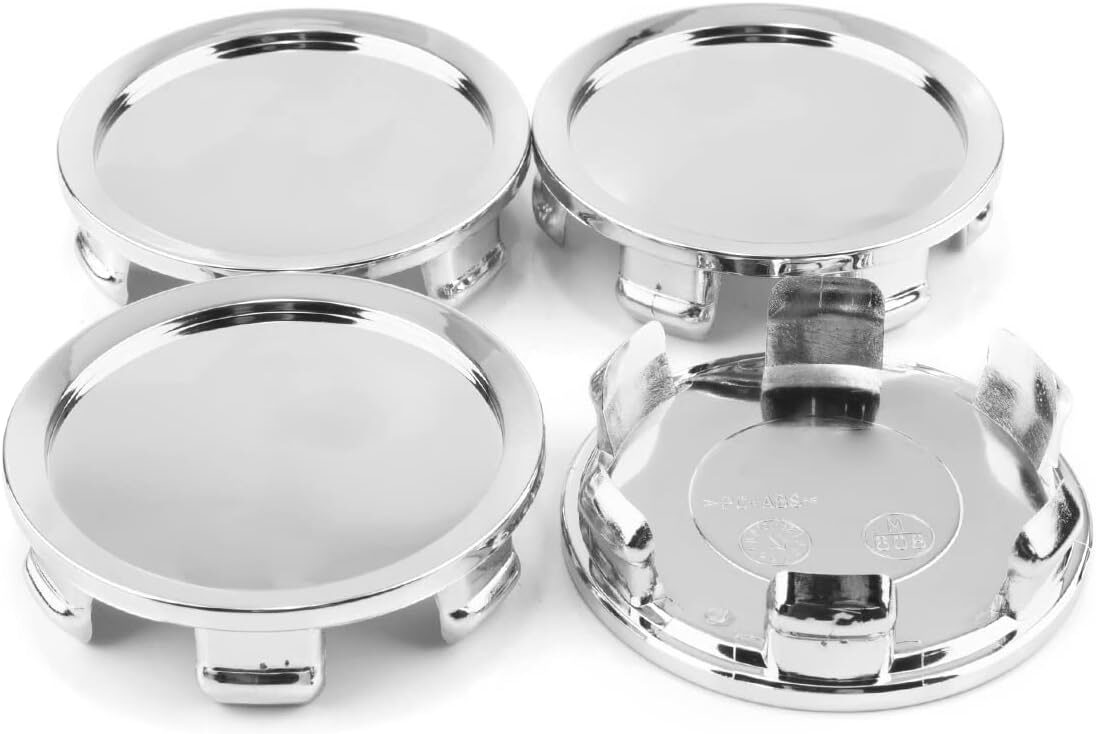 GTOWNWORKS 75mm Silver Wheel Center Caps For Rim