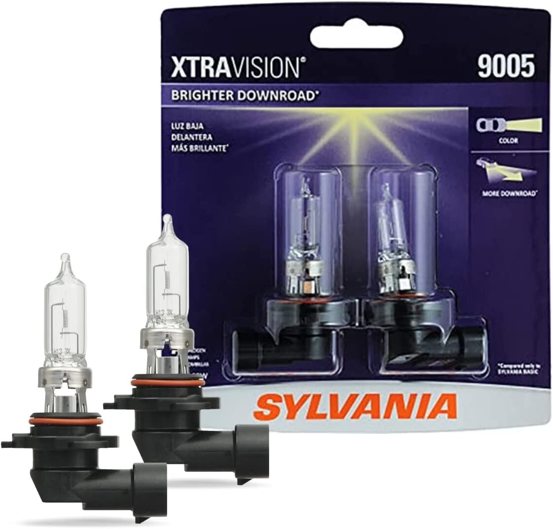 SYLVANIA 9005 XtraVision Halogen Headlight Bulbs – 2 Pack