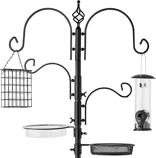 Best Choice Products 91in 4-Hook Bird Feeding Station Kit