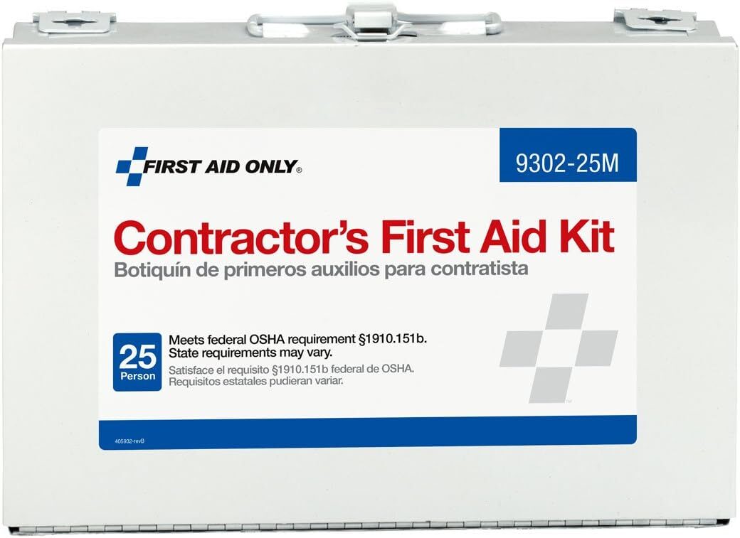 First Aid Only 9302-25M Contractor’s Emergency First Aid Kit