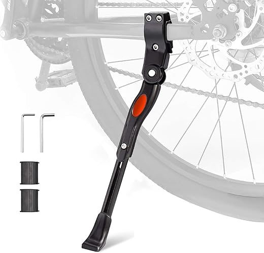 UHACKER Adjustable Aluminum Bike Kickstand 22″-27