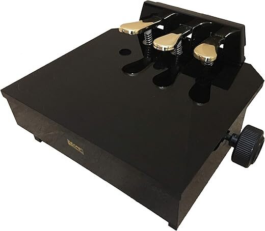 CPS Imports Adjustable Ebony Piano Pedal Extender Bench